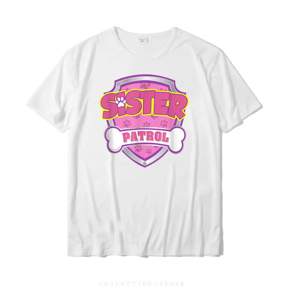 Funny Sister Patrol - Dog Mom Dad For Men Women T-Shirt Cool Tops Shirt Cheap Unique Cotton Men's T Shirt