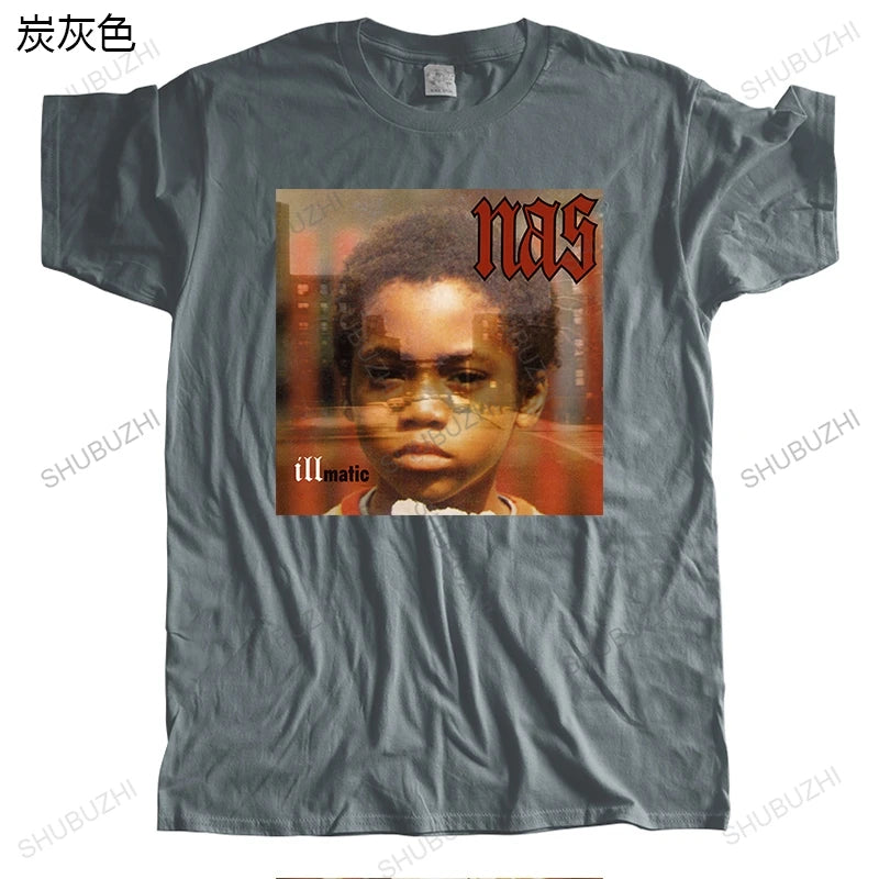 Custom NAS Illmatic Album Cover HipHop Graphic teeShirt Gift for Men Women Girls Unisex o-neck streetwear summer cool TShirt