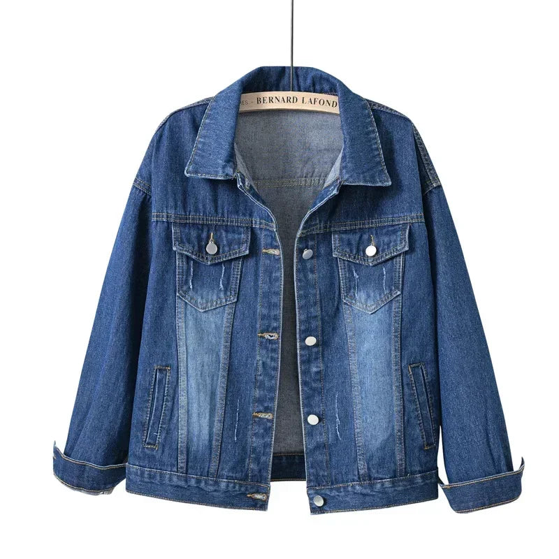 Denim Jacket Women Jeans 2025 Jean Jackets for Women Coat Veste Femme Purple White Yellow Mujer Red Pink Blue Black 3xl 4xl 2025
