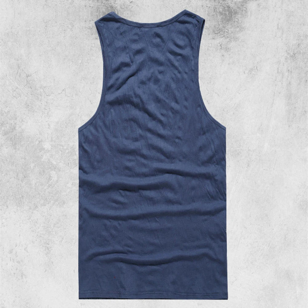 Grey Men Tank Top Casual Fitness Singlets Brand Mens Sleeveless Gasp Hip Hop Vest Elephant Print Cotton undershirt 2019 Vintage