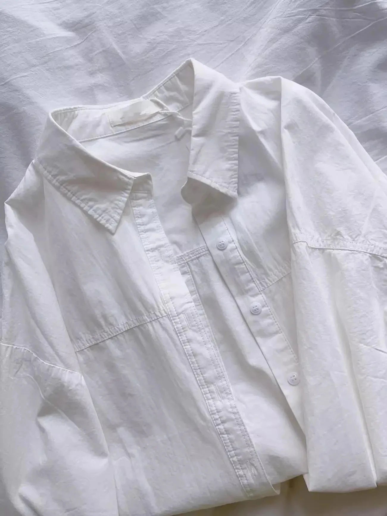 Light Luxury Blue Pure Cotton Shirt Women's Long Sleeve Sun Protection Outerwear 2025 New Elegant Chic Loose Top Shirt Jacket