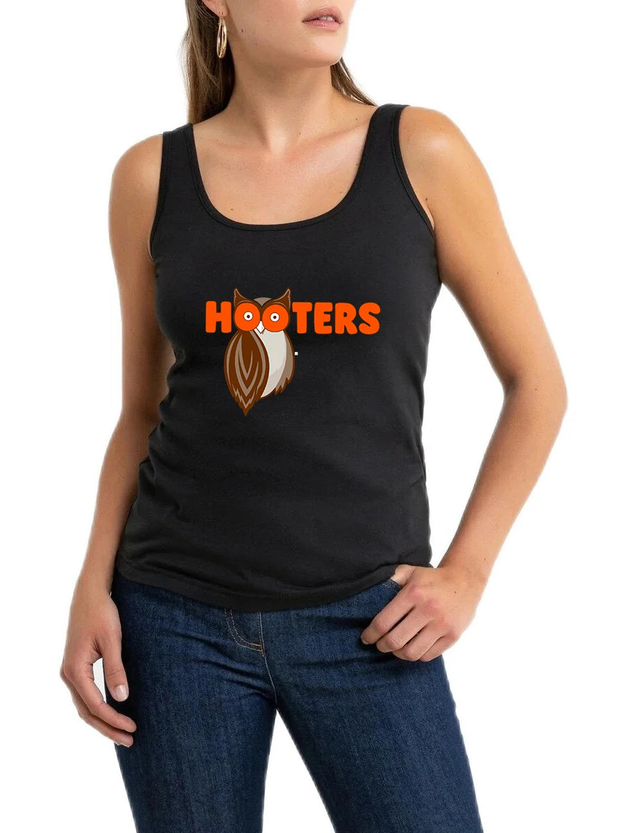 Spoon And Fork Cliparts Hooters Graphics Cotton Tank Tops Women's Street Fashion Novel Sleeveless Tee Shirt Hotwife Naughty Tops