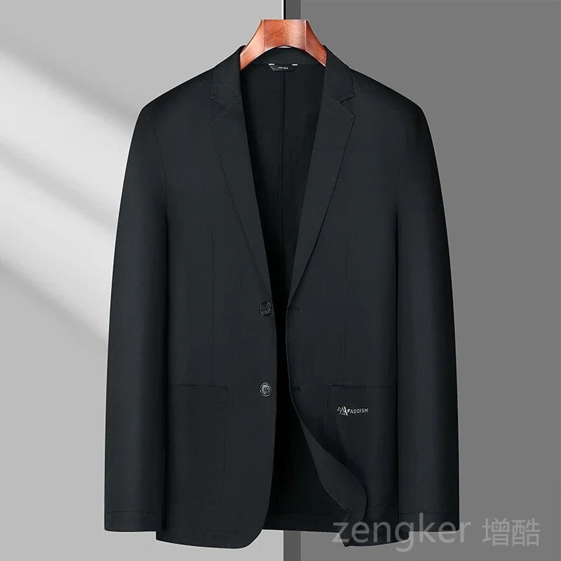 Summer Thin men blazer Ice Silk Breathable Stretch Casual Suit 7XL Plus Size Suit Jacket 8XL 6XL Lightweight blazers for men