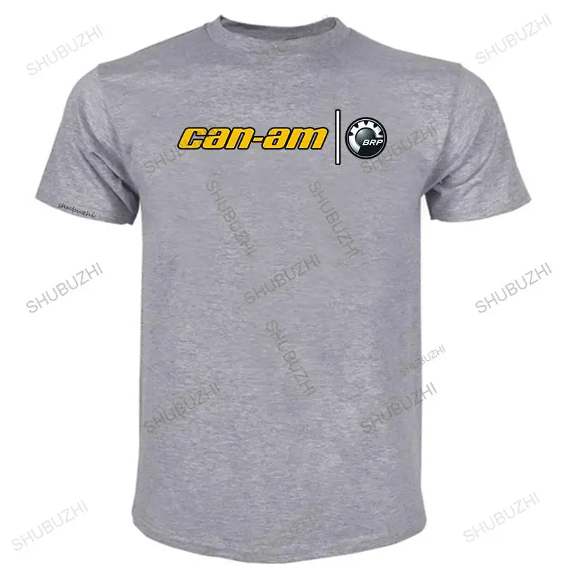 Men T shirt Fashion Classics Can Am Logo s Black T Shirt Printed Funny Graphic Tee Shirt Round Neck Tops women short sleeve