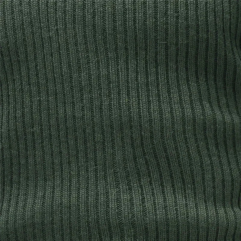 Tactical sweater men's long sleeved knitted pullover winter wool patch retro green O-neck sweater winter sweater men's pullover