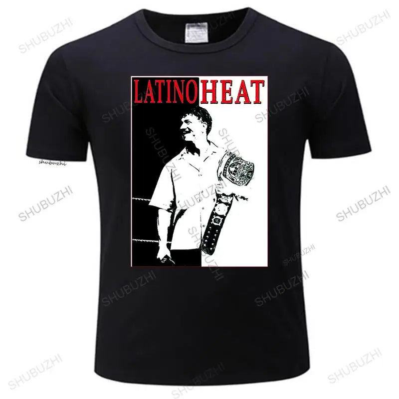 man Vintage print tshirs Eddi Guerrero Latino Heat T-Shirt Newest Fashion For Fashion Unisex round neck Teeshirt Euro Size