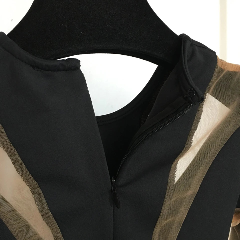 2023 Women Mesh Jumpsuits Long Sleeves Bodysuit High quality sexy romper skinny open-crotch Jumpsuit