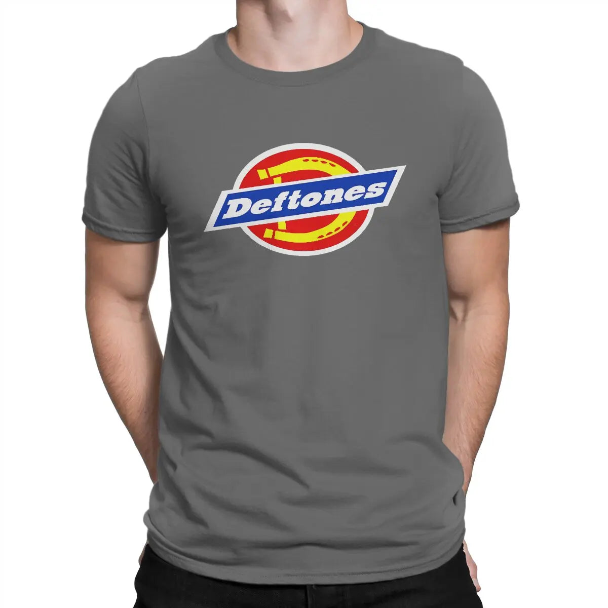 Appealing T Shirt for Men Pure Cotton Vintage T-Shirts Crewneck Deftones Tee Shirt Short Sleeve Clothing Birthday Present