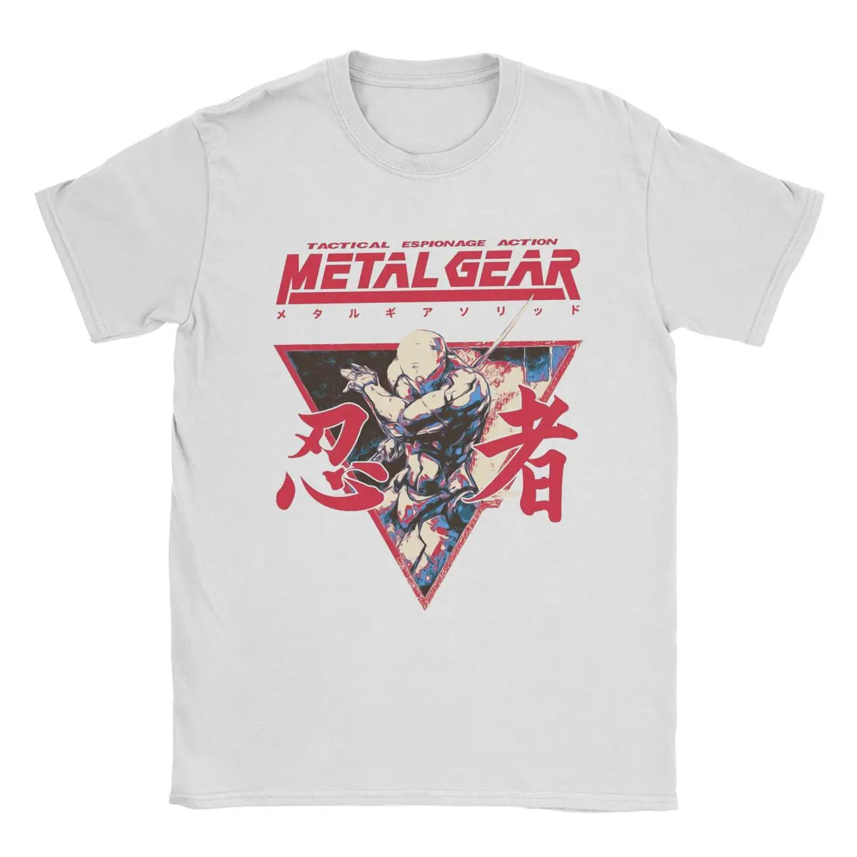 Men's T-Shirts Gray Fox Option C Metal Gear Solid Casual Cotton Tee Shirt Short Sleeve T Shirt Crew Neck Clothing Big Size