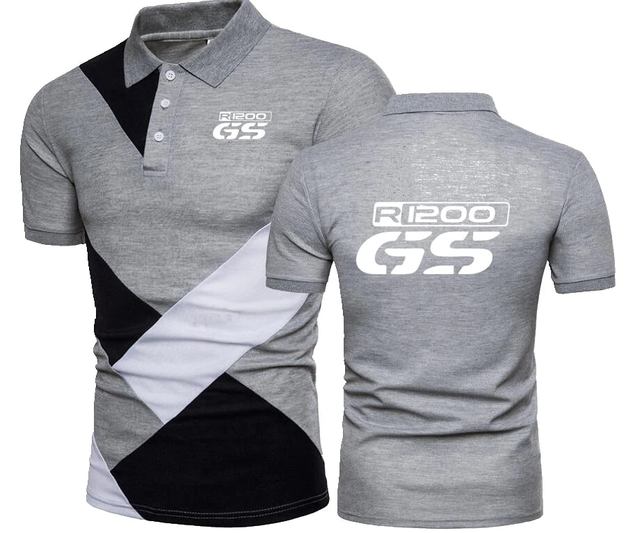 Splicing R1200 GS Polo TShirt Motorcycl R 1200 GS Shirts M Power M3 M5 X5 X6 T Shirt R1200 GS Motorrad Motorcycles Polo Shirt
