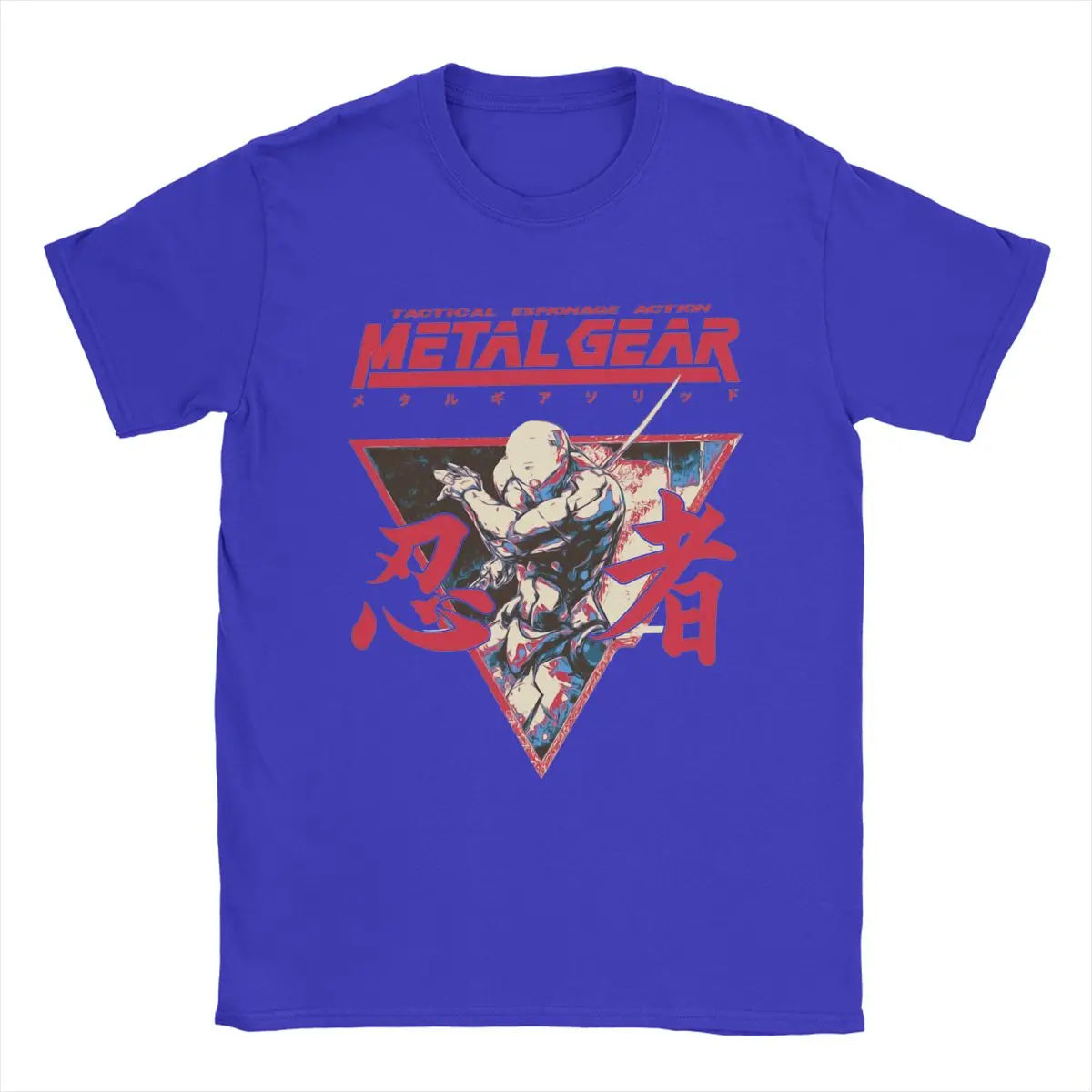 Men's T-Shirts Gray Fox Option C Metal Gear Solid Casual Cotton Tee Shirt Short Sleeve T Shirt Crew Neck Clothing Big Size