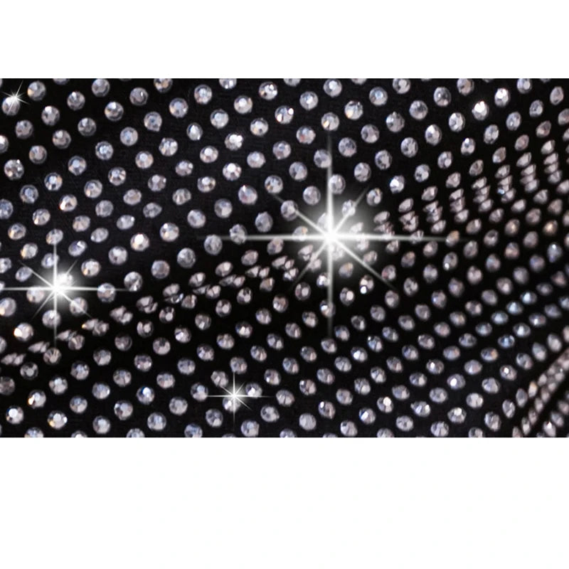 2025 New European Rhinestone Shorts Chic Sexy Shiny Full Diamonds Women Stretch High Waist Glittering Bling Drilling Hot 35153