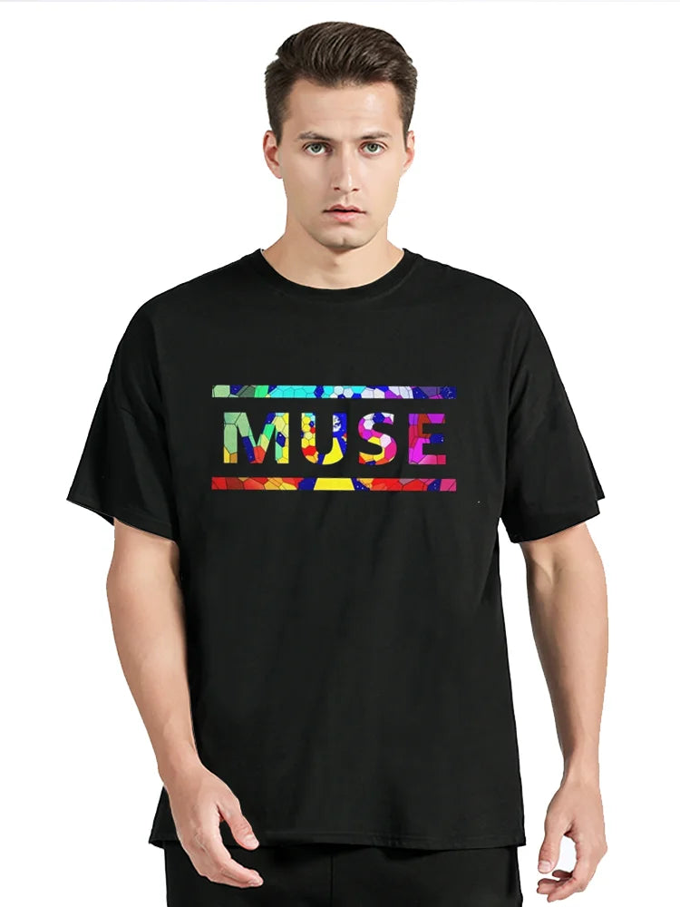 Classic Muse T Shirt The Resistance T-Shirt Cheap Discount Vintage TShirt Men Clothing Oversized Graphic Tees Tops