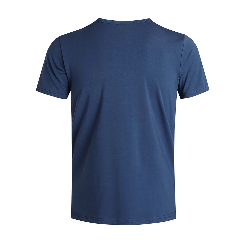 2 PCS Bamboo Fiber Viscose T Shirt For Men Short Sleeve Summer Breathable Tops Tees Plus Size Slim Fit Men's Clothing Running XL