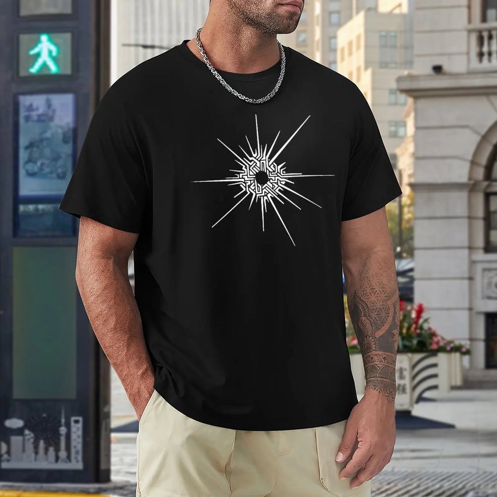 Outer Wilds? - Eye of the Universe (Symbol) [White] T-Shirt custom t shirt summer clothes clothes for men