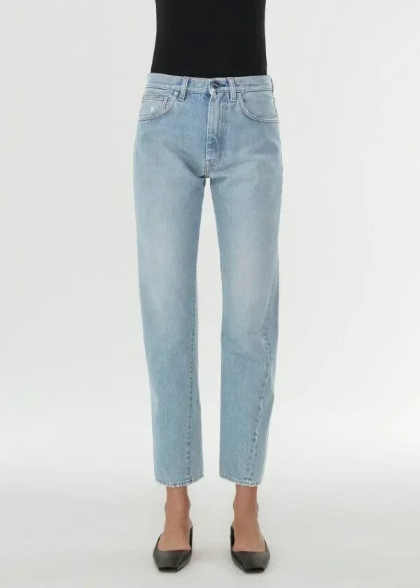 long Women Pants 2023 New Loose Twisted Nine Point Straight Jeans Women