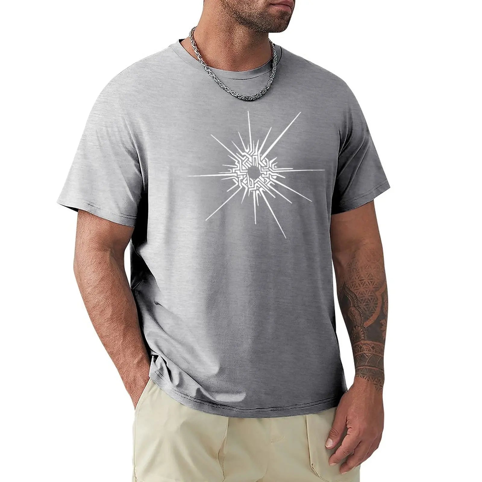 Outer Wilds? - Eye of the Universe (Symbol) [White] T-Shirt custom t shirt summer clothes clothes for men