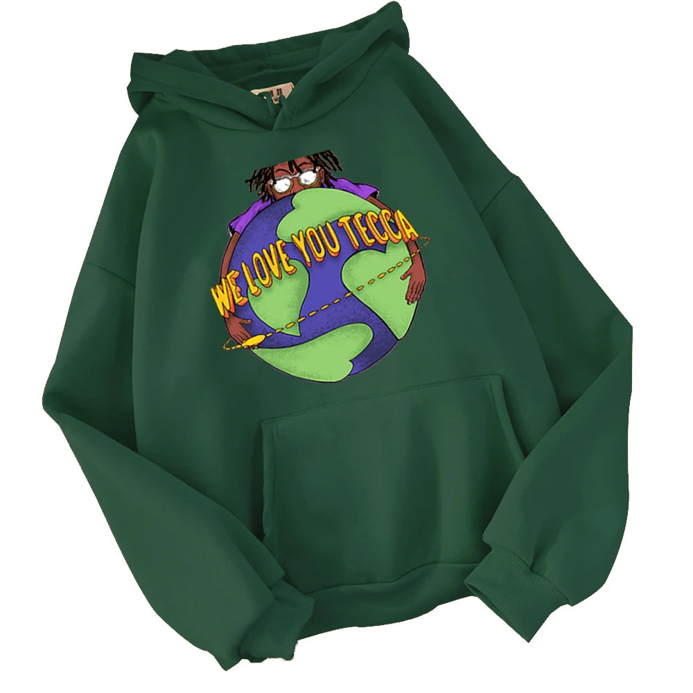 Lil Tecca Hoodie We Love You Tecca Hoodie Tecca Album Cover Sweatshirt Fan Gifts Hoodie Harajuku Pullover Tops Streetwear Unisex