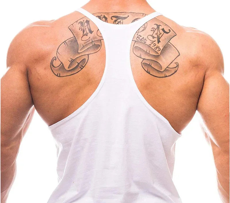 Stringer Sportswear Bodybuilding Shirt Men Singlets Fitness Man Gym T-shirts Muscle Singlet Brand Tank Top Vest Workout Clothing