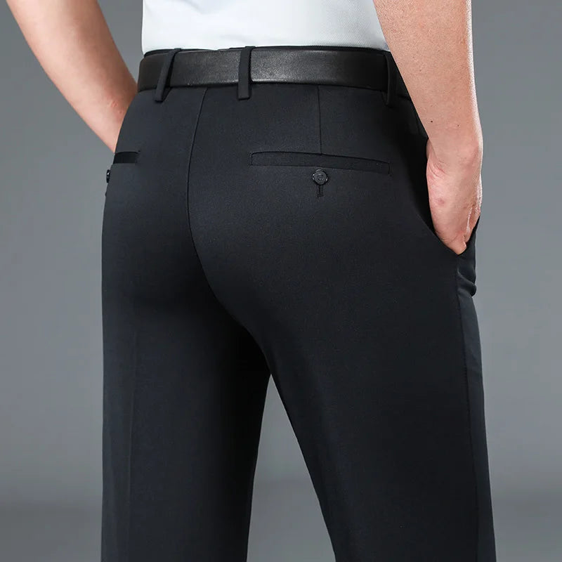 10XL Oversize Men's Business Pants Men Fit Stretch Formal Trousers Husband Elegant Suits Pants Mens Dress Social Casual Pants