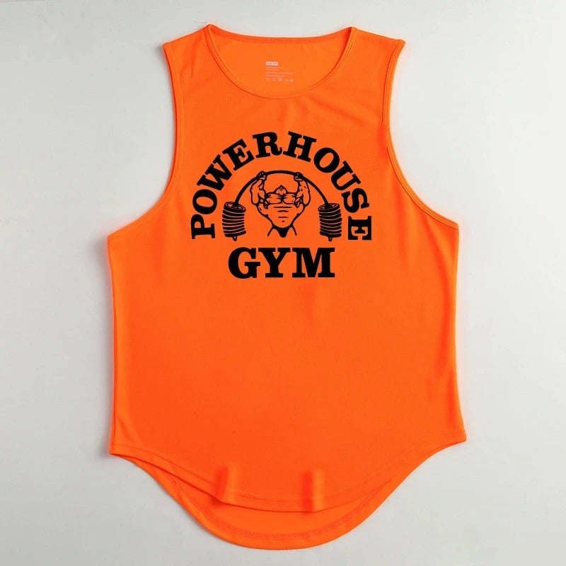 Men's Singlets Top for Fitness Gym T-shirts Suspenders Man Bodybuilding Shirt Vests Stringer Sleeveless Sweatshirt Clothing Vest