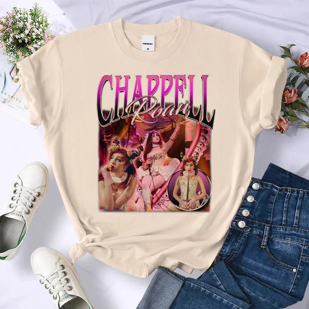 Chappell Roan tshirt women designer manga tshirt female comic Japanese streetwear clothing