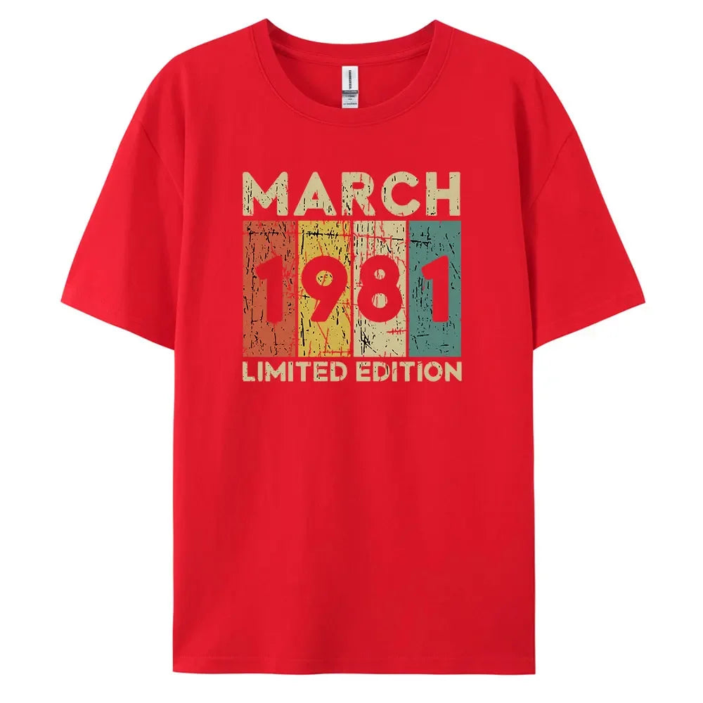 1981 Vintage Classic and Casual Cotton Tee for Men’s Summer Wardrobe
