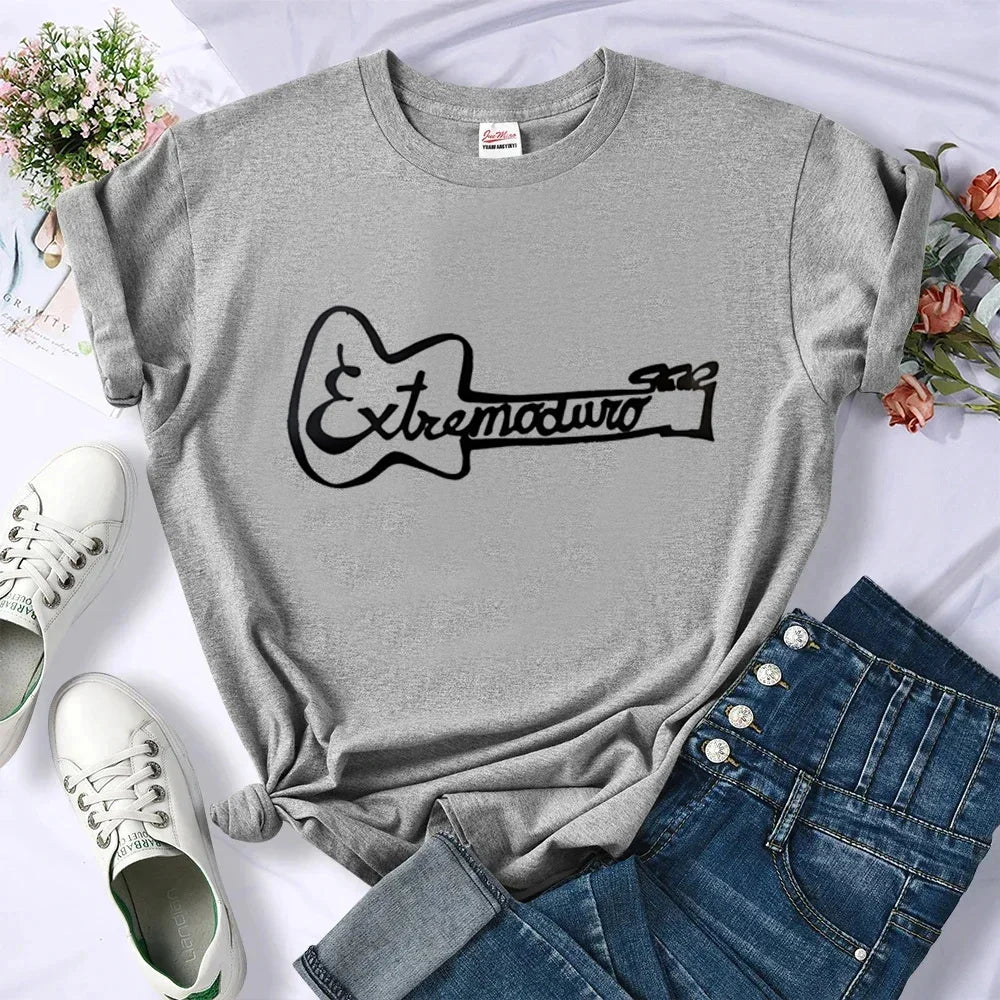 Extremoduro Tee women streetwear top girl manga Japanese designer clothes