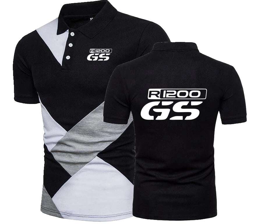 Splicing R1200 GS Polo TShirt Motorcycl R 1200 GS Shirts M Power M3 M5 X5 X6 T Shirt R1200 GS Motorrad Motorcycles Polo Shirt