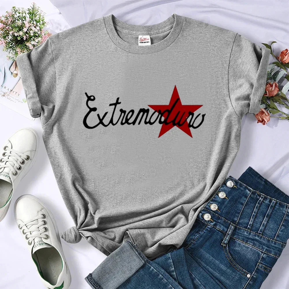 Extremoduro Tee women streetwear top girl manga Japanese designer clothes