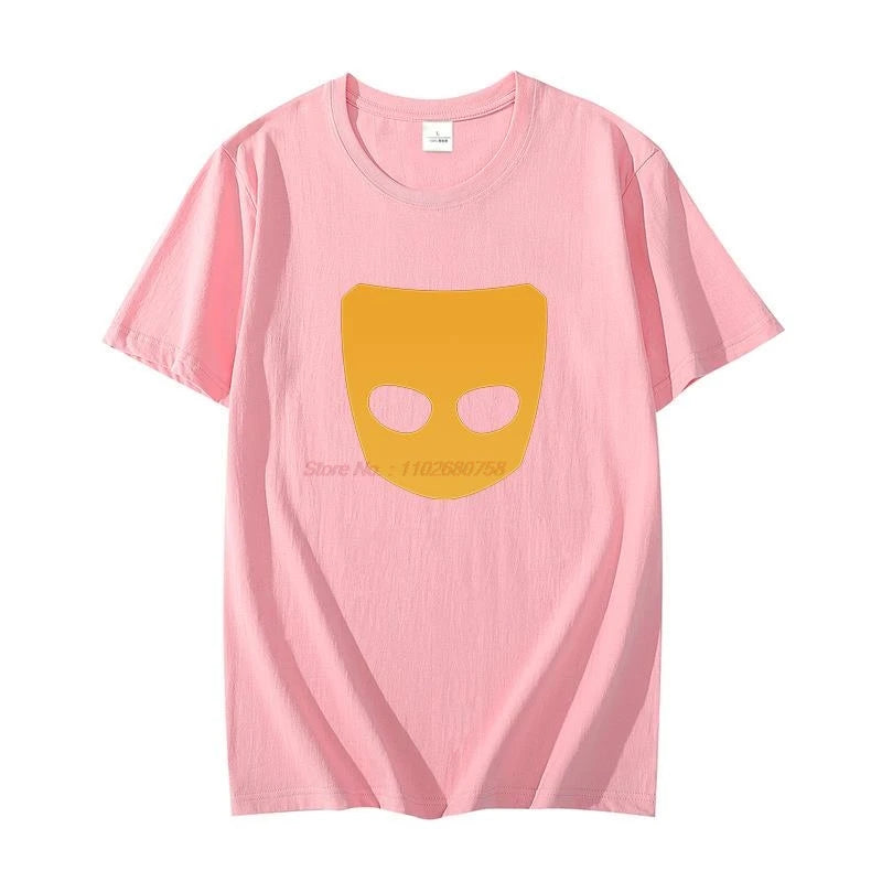 Cotton T-shirt Grindr Logo Unisex oversize t-shirts graphic t shirts short sleeve t-shirts Summer Harajuku Men's clothing