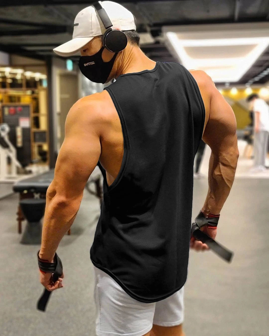 men tank tops sleeveless shirt mesh Material Breathable quick dry for men summer gym workout tee
