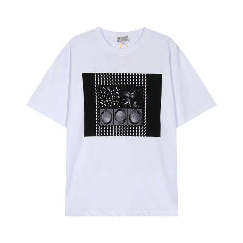 Vintage Batik Trapezoidal Logo Embroidery CAVEMPT T Shirt Men Women Oversized Short Sleeves Tee 100% Cotton CAV EMPT C.E T-Shirt