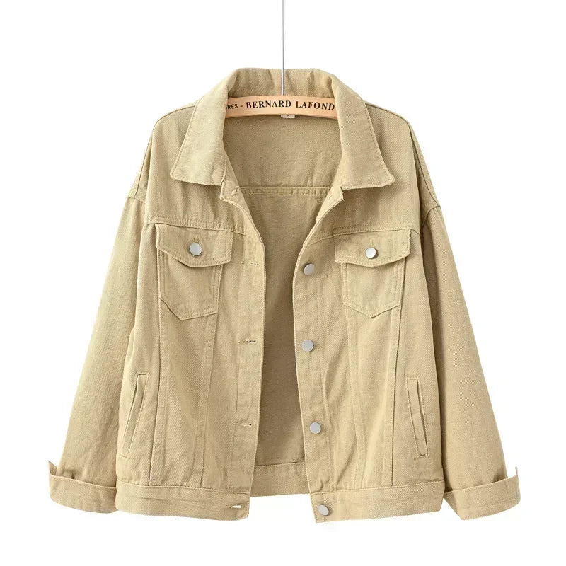 Denim Jacket Women Jeans 2025 Jean Jackets for Women Coat Veste Femme Purple White Yellow Mujer Red Pink Blue Black 3xl 4xl 2025