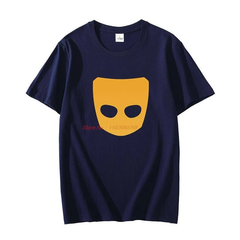 Cotton T-shirt Grindr Logo Unisex oversize t-shirts graphic t shirts short sleeve t-shirts Summer Harajuku Men's clothing
