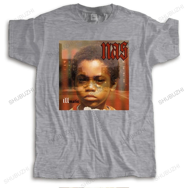 Custom NAS Illmatic Album Cover HipHop Graphic teeShirt Gift for Men Women Girls Unisex o-neck streetwear summer cool TShirt