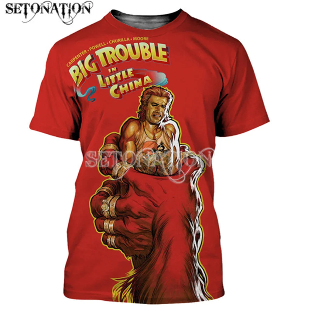 Big Trouble in Little China men-women-New-fashion-cool-3D-print Harajuku-style-tshirt-streetwear-summer tops