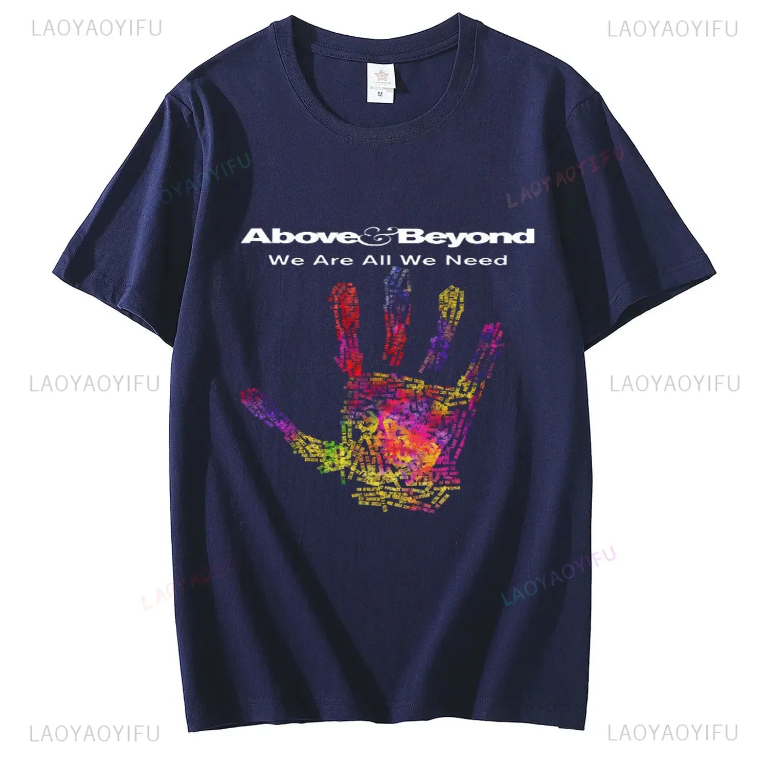 ANJUNABEATS Above & Beyond DJ Trance Music Printed 100% Cotton T Shirts Short Sleeve We Are We Need Tees Street Wear T Shirt Top