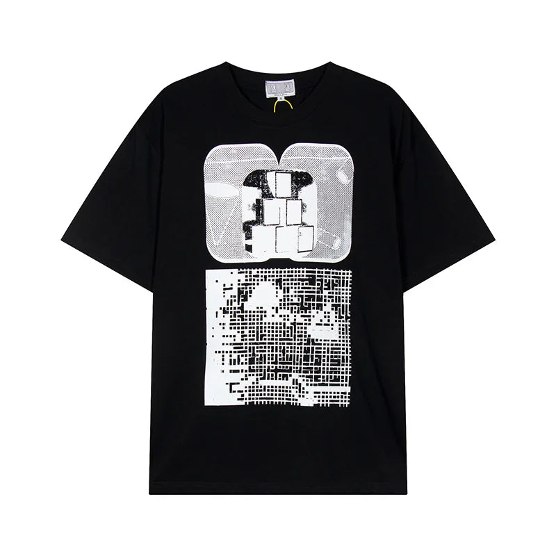 Vintage Batik Trapezoidal Logo Embroidery CAVEMPT T Shirt Men Women Oversized Short Sleeves Tee 100% Cotton CAV EMPT C.E T-Shirt
