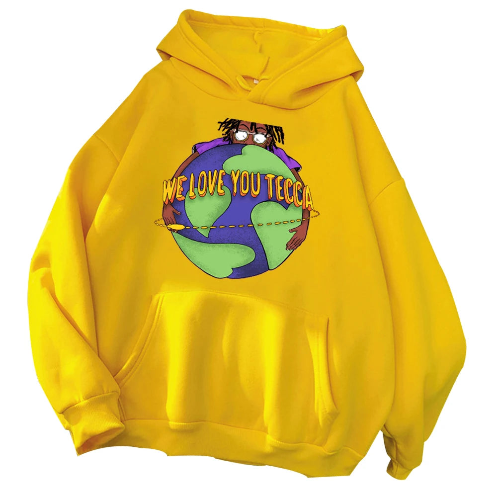 Lil Tecca Hoodie We Love You Tecca Hoodie Tecca Album Cover Sweatshirt Fan Gifts Hoodie Harajuku Pullover Tops Streetwear Unisex