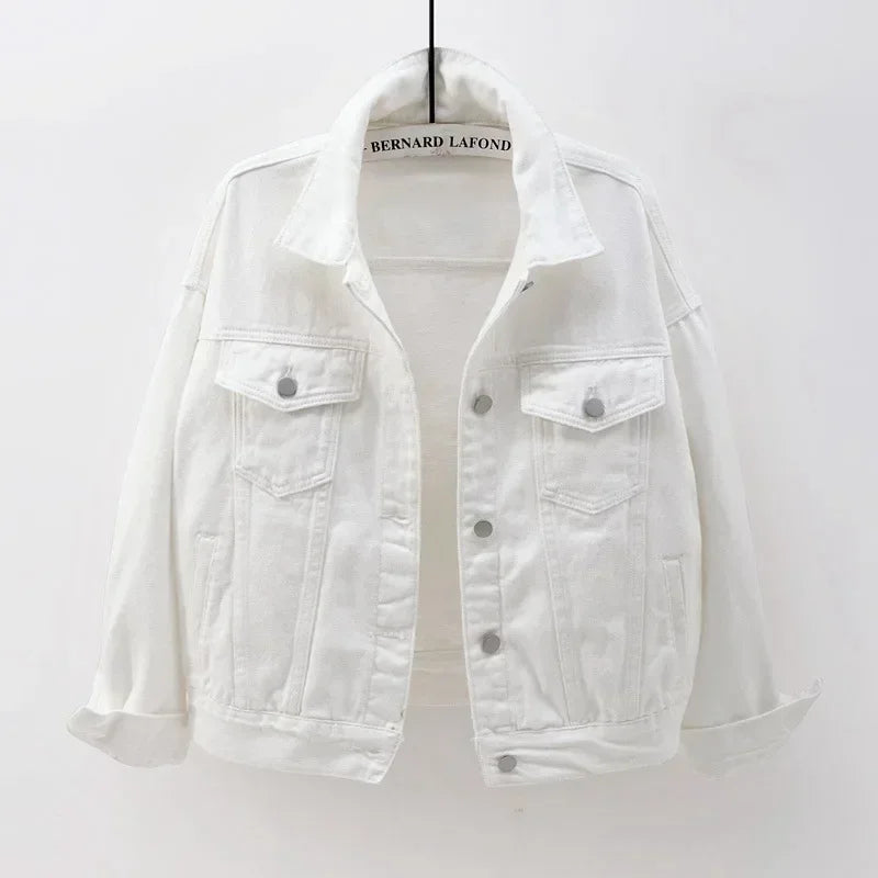 Denim Jacket Women Jeans 2025 Jean Jackets for Women Coat Veste Femme Purple White Yellow Mujer Red Pink Blue Black 3xl 4xl 2025