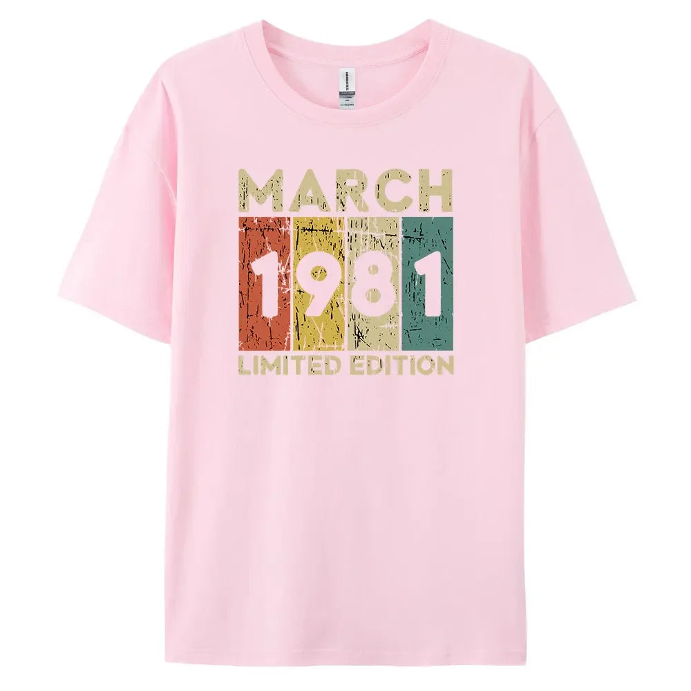 1981 Vintage Classic and Casual Cotton Tee for Men’s Summer Wardrobe