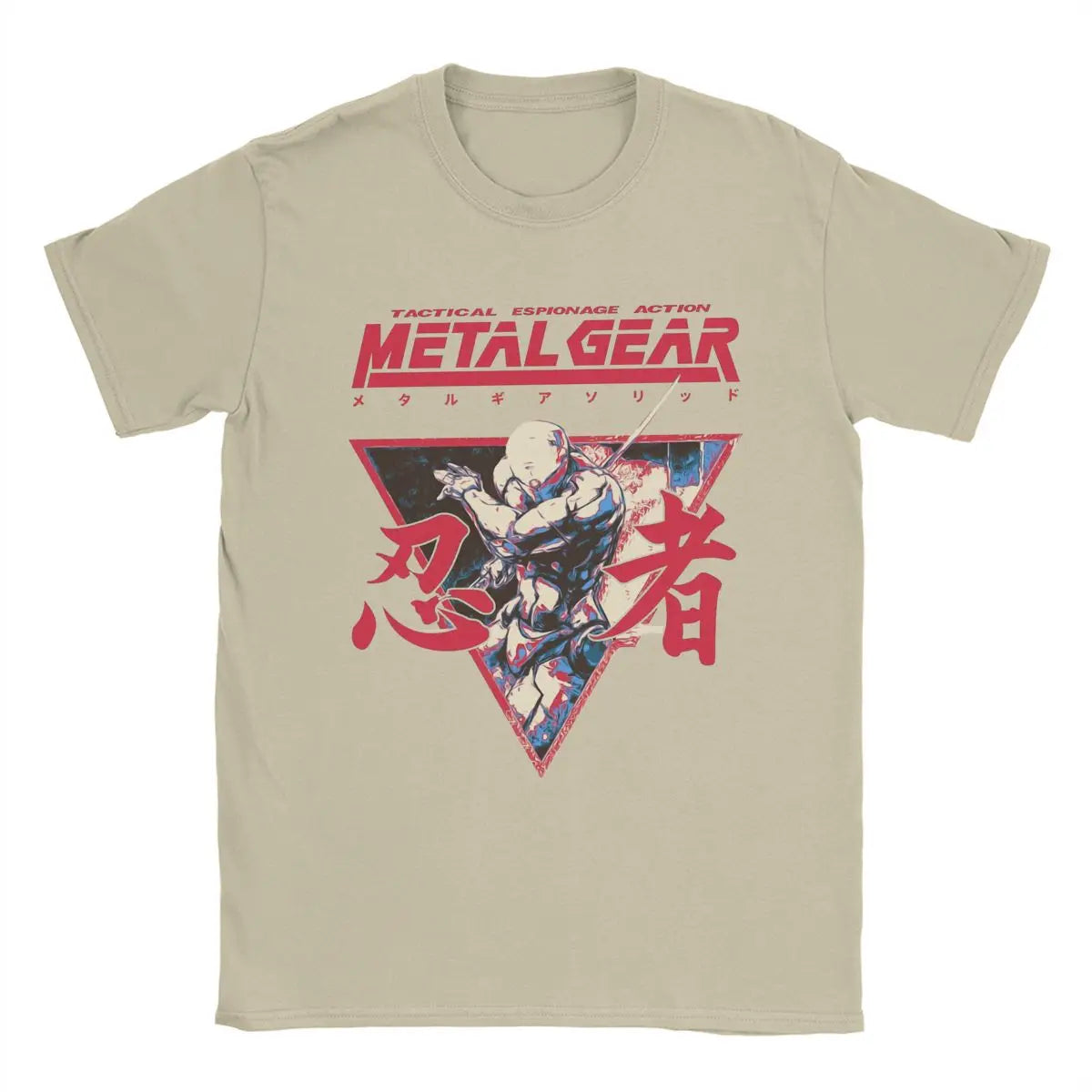 Men's T-Shirts Gray Fox Option C Metal Gear Solid Casual Cotton Tee Shirt Short Sleeve T Shirt Crew Neck Clothing Big Size