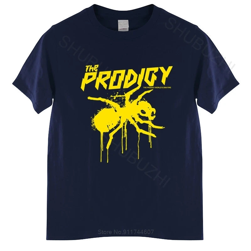 Mens summer cotton tshirt loose tops The Prodigy Men's T Shirt Black cotton tshirt male cotton tee-shirt bigger size