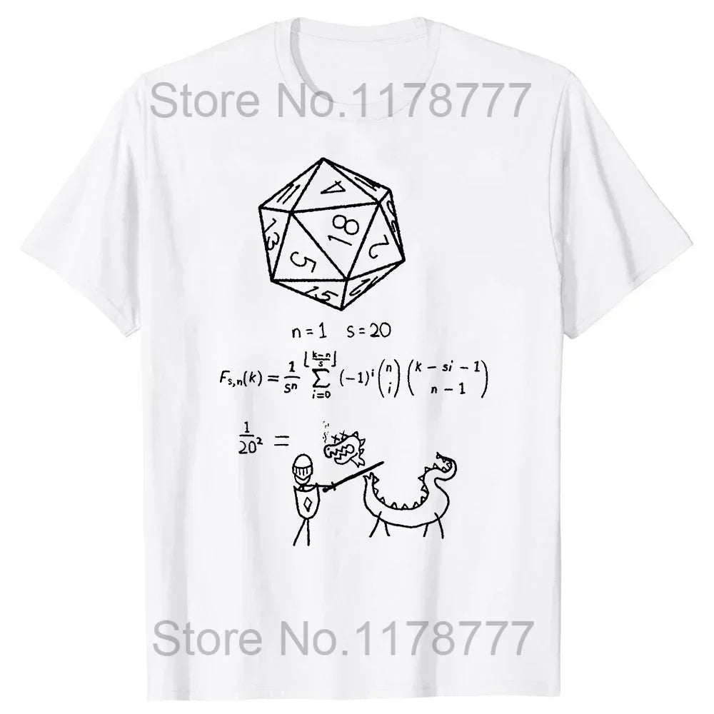 Retro Vintage ADHD&D Roll for Concentration Funny Gamer Dungeons DM RPG Dice Dragon T Shirts Summer Streetwear Gifts T-shirt Men
