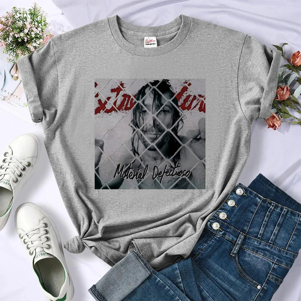Extremoduro Tee women streetwear top girl manga Japanese designer clothes