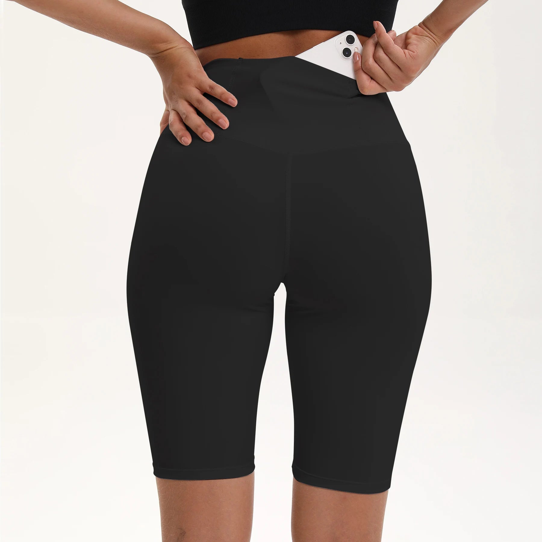 S-XXXL Bike Shorts Women High Waist 3 Pockets Workout Yoga Shorts Stretch Gym Fitness Comfort Ready to Wear Activeweanning Pants