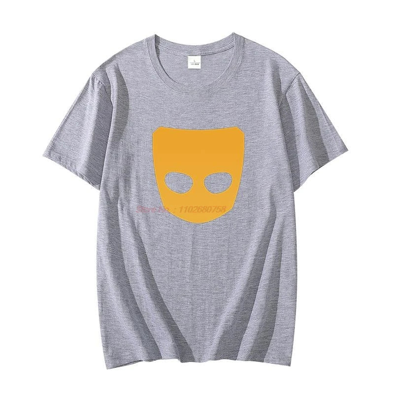 Cotton T-shirt Grindr Logo Unisex oversize t-shirts graphic t shirts short sleeve t-shirts Summer Harajuku Men's clothing
