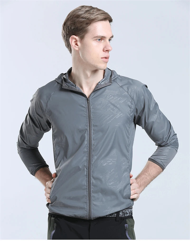 Camping Rain Jacket Men Women Waterproof Sun Protection Clothing Fishing Hunting Clothes Quick Dry Skin Windbreaker With Pocket