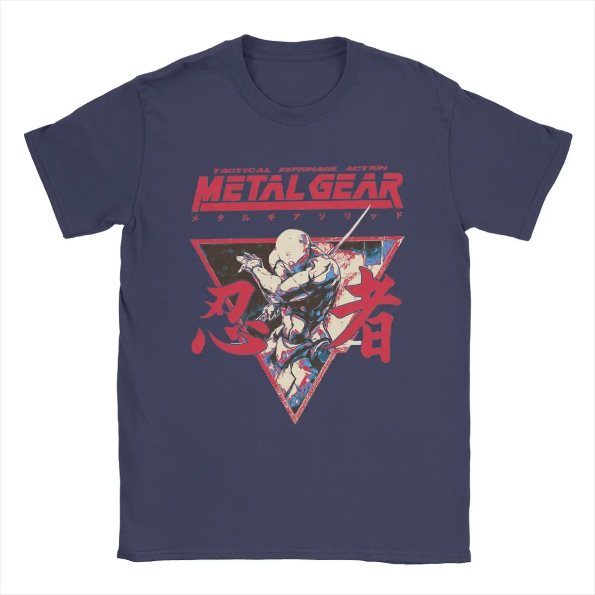 Men's T-Shirts Gray Fox Option C Metal Gear Solid Casual Cotton Tee Shirt Short Sleeve T Shirt Crew Neck Clothing Big Size